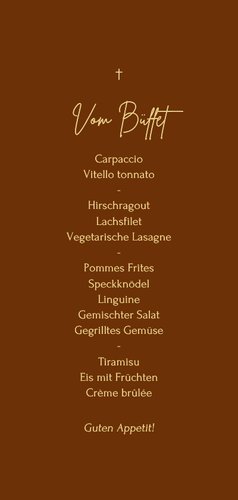 Menükarte großes Foto Schriftzug Konfirmation 3