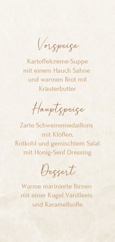 Menükarte Weihnachtsessen Marmor Weihnachtskugel 3