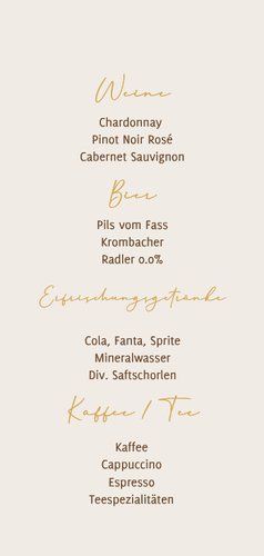 Menükarte Winterhochzeit getrocknete Winterdeko Zweige 2