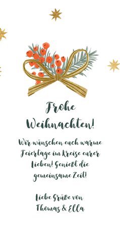 Weihnachtskarte dekorierte Weihnachtskugel 3