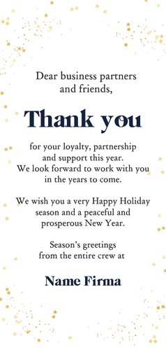 Weihnachtskarte Weltkugel 'Merry XMAS & Happy Holidays' Rückseite