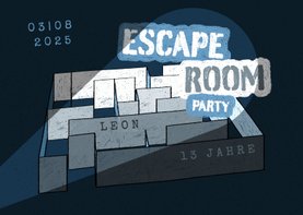 Einladung Escape Room Party - Labyrinth
