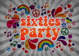 Einladung zum Geburtstag 'Sixties Party'