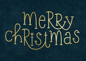 Firmen-Weihnachtskarte Merry Christmas