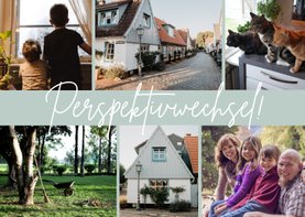 Foto-Umzugskarte Bilderreihe Perspektivwechsel