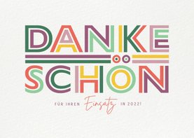 Geschäftliche Weihnachtskarte Dankeschön