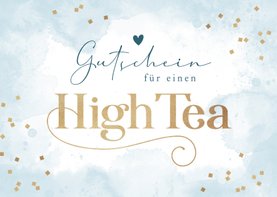 Glückwunschkarte Geburtstag Gutschein High Tea 