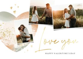 Grußkarte Valentinstag 'Love you' Fotocollage