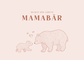 Muttertagskarte Mamabär