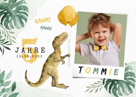 Niedliche Einladung Kindergeburtstag - Dinosaurierparty 
