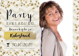 Ruhestand-Party champagner