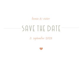 Save-the-Date-Karte Hochzeitsdatum moderne Klassik