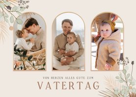 Stilvolle Fotocollage-Vatertagskarte