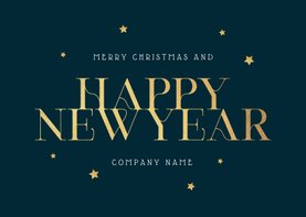 Stilvolle Neujahrskarte 'Happy New Year'