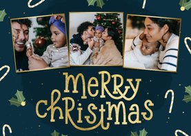 Weihnachtskarte Bilderreihe 'Merry Christmas'