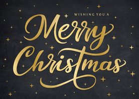 Weihnachtskarte international 'Merry Christmas'