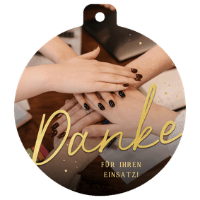 Fotokarte Danke Weihnachten Mitarbeiter Weihnachtskugel