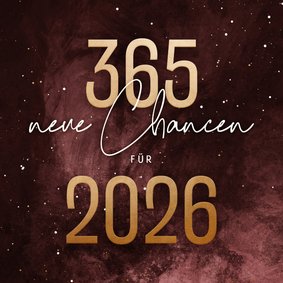 365 neue Chancen für 2026