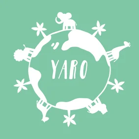 Adoptionskarte Erdkugel mit Tieren grün