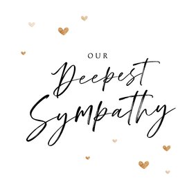 Beileidskarte 'Our Deepest Sympathy'