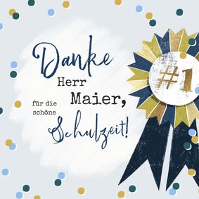 Dankeschönkarte Lehrer Nr. 1