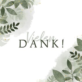 Dankeskarte Hochzeitstag botanisch