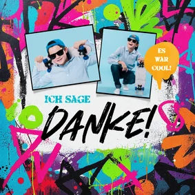 Dankeskarte Jugendweihe Fotos & Buntes Graffiti