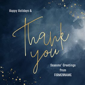 Dankeskarte Weihnachten international 'Thank you'