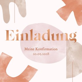 Einladung Konfirmation einzigartige Illustrationen & Kupfer