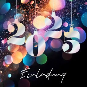 Einladung Neujahrsempfang 2025 abstrakt