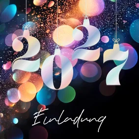 Einladung Neujahrsempfang 2027 abstrakt