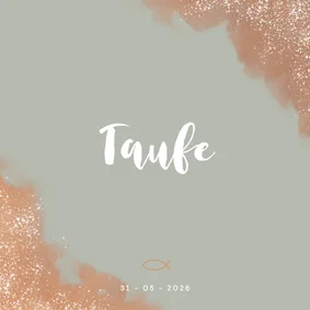 Einladung zur Taufe Aquarelleffekte