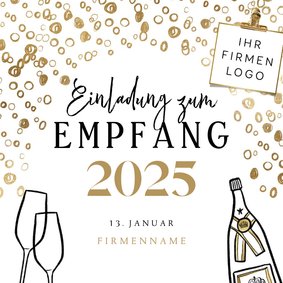 Einladungskarte Neujahrsempfang 2025