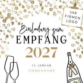 Einladungskarte Neujahrsempfang 2027