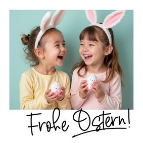 Foto-Osterkarte 'Frohe Ostern'