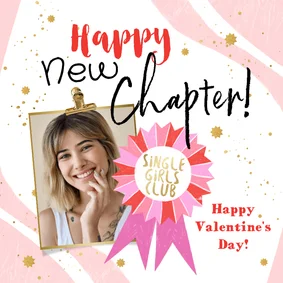 Foto-Valentinskarte 'Happy New Chapter'