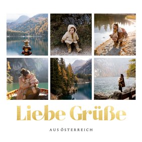 Fotokarte Urlaub in Österreich