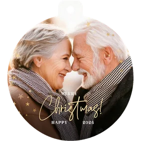 Fotokarte Weihnachtskugel Christbaumschmuck