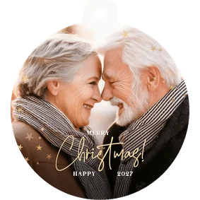 Fotokarte Weihnachtskugel Christbaumschmuck