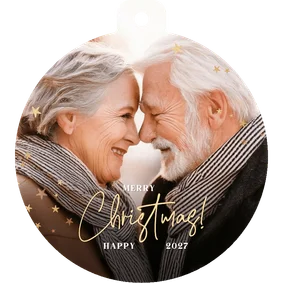 Fotokarte Weihnachtskugel Christbaumschmuck