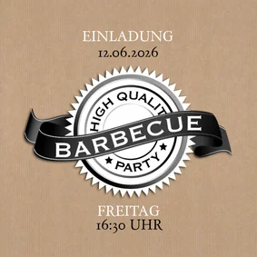 Geburtstagseinladung zur Grillparty