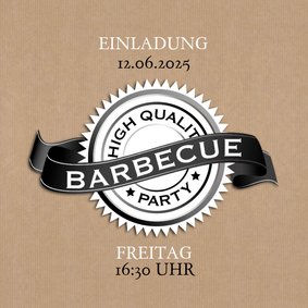 Geburtstagseinladung zur Grillparty