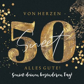 Geburtstagsgrüße 'Sweet 50'