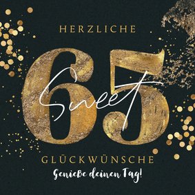 Geburtstagskarte 'Sweet 65'