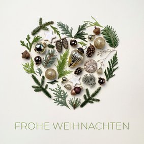 Geschäftliche Weihnachtsgrüße Collage-Herz