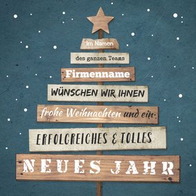 Geschäftliche Weihnachtskarte Wegweiser