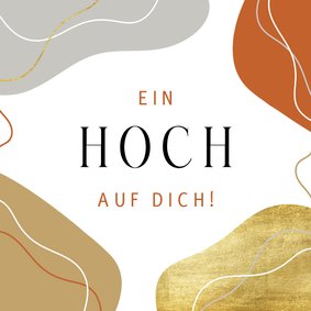 Glückwunschkarte 'Ein Hoch auf dich'