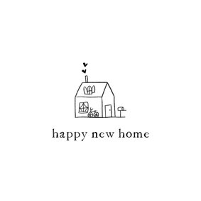 Glückwunschkarte Einzug 'Happy new Home'