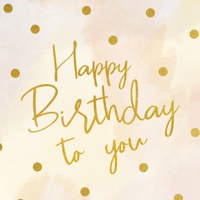 Glückwunschkarte Geburtstag 'Happy Birthday' mit Konfetti