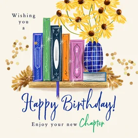 Glückwunschkarte Geburtstag 'New Chapter'